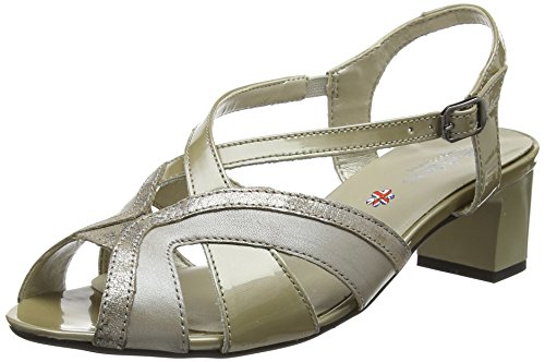 Padders Damen Charm Slingback Pumps, Beige Stone Purple, 41 EU von Padders