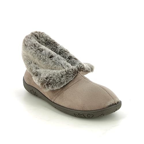 Padders Esme Extra breite Passform Damen Hausschuhe aus Memory-Schaum, taupe, 35 EU Padders Esme Extra breite Passform Damen Hausschuhe aus Memory-Schaum, taupe, 35 EU von Padders