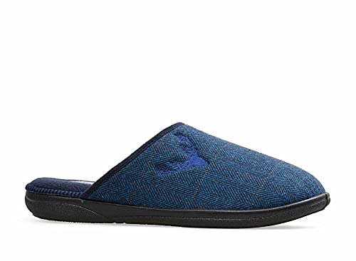 Padders Herren Stag Pantoffeln, Blau (Navy Combi 96), 42 EU Weit von Padders