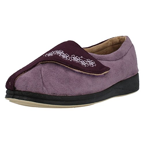 Padders Umarmung Womens Klett Befestigung Hausschuhe 5 Purple/Lavender von Padders
