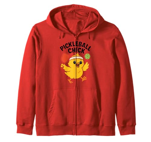 Pickleball Chick, niedliches, lustiges Paddelliebhaber-Sportler, Damen und Mädchen Kapuzenjacke von Paddle Chick Apparel