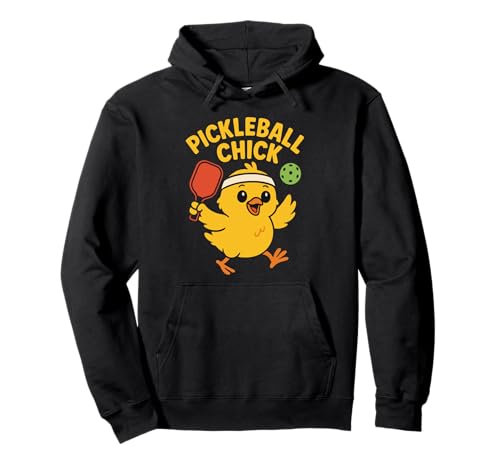Pickleball Chick, niedliches, lustiges Paddelliebhaber-Sportler, Damen und Mädchen Pullover Hoodie von Paddle Chick Apparel