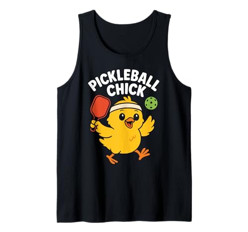 Pickleball Chick, niedliches, lustiges Paddelliebhaber-Sportler, Damen und Mädchen Tank Top von Paddle Chick Apparel