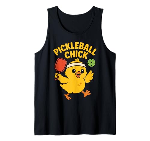 Pickleball Chick, niedliches, lustiges Paddelliebhaber-Sportler, Damen und Mädchen Tank Top von Paddle Chick Apparel