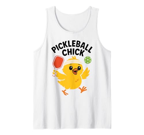 Pickleball Chick, niedliches, lustiges Paddelliebhaber-Sportler, Damen und Mädchen Tank Top Pickleball Chick, niedliches, lustiges Paddelliebhaber-Sportler, Damen und Mädchen Tank Top von Paddle Chick Apparel