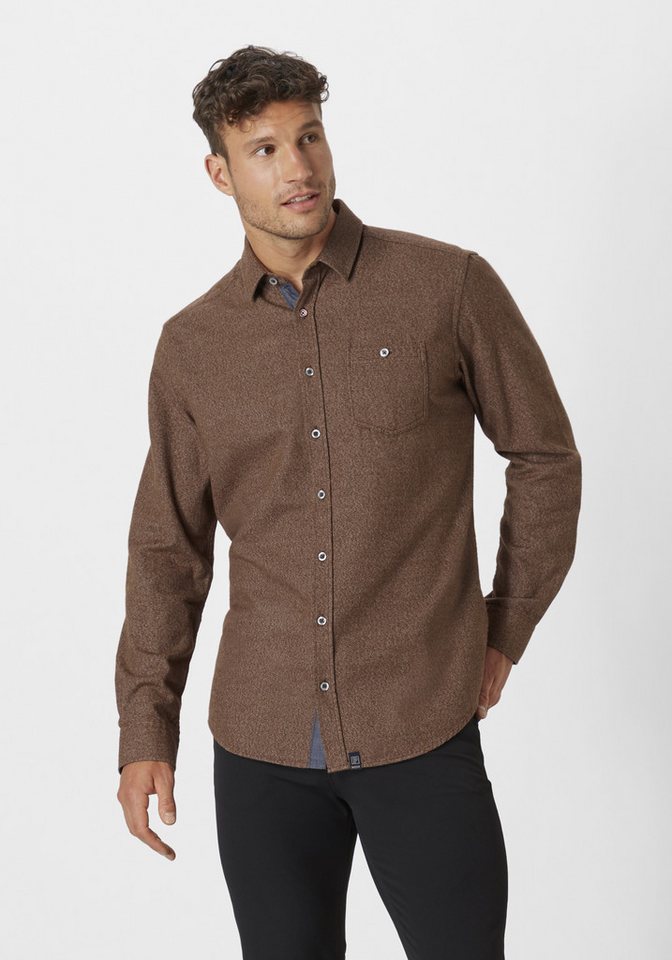 Paddock's Langarmhemd Herren Freizeithemd aus reiner Baumwolle von Paddock's