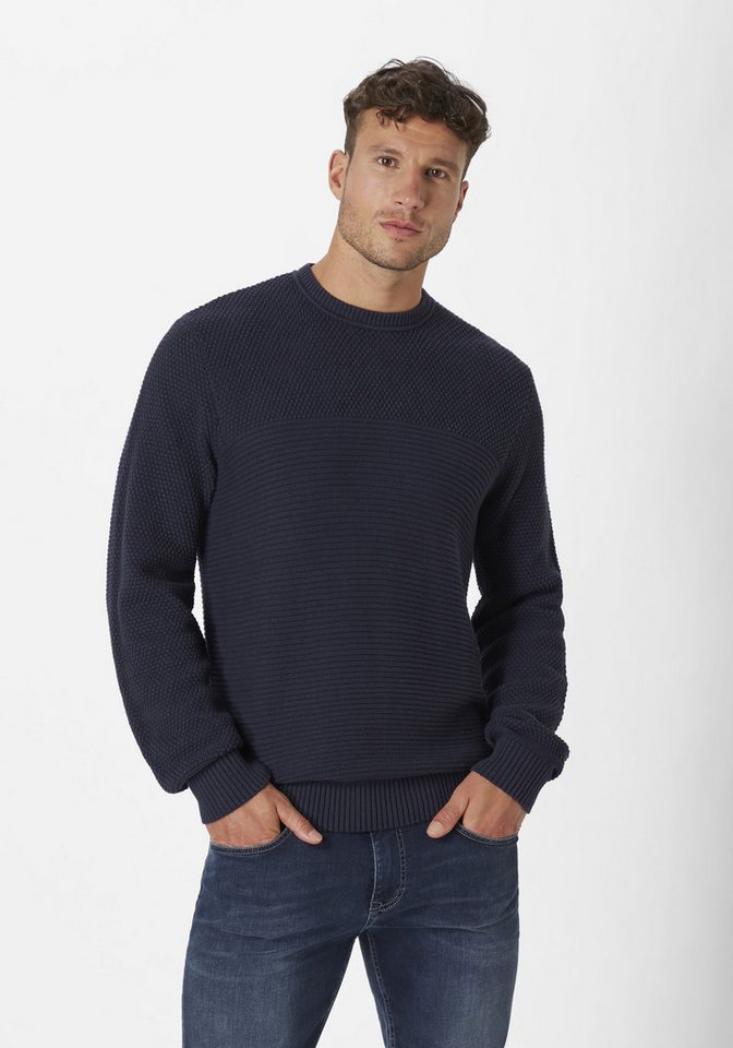 Paddock's Rundhalspullover Strickpullover aus Baumwolle mit Rundhals von Paddock's