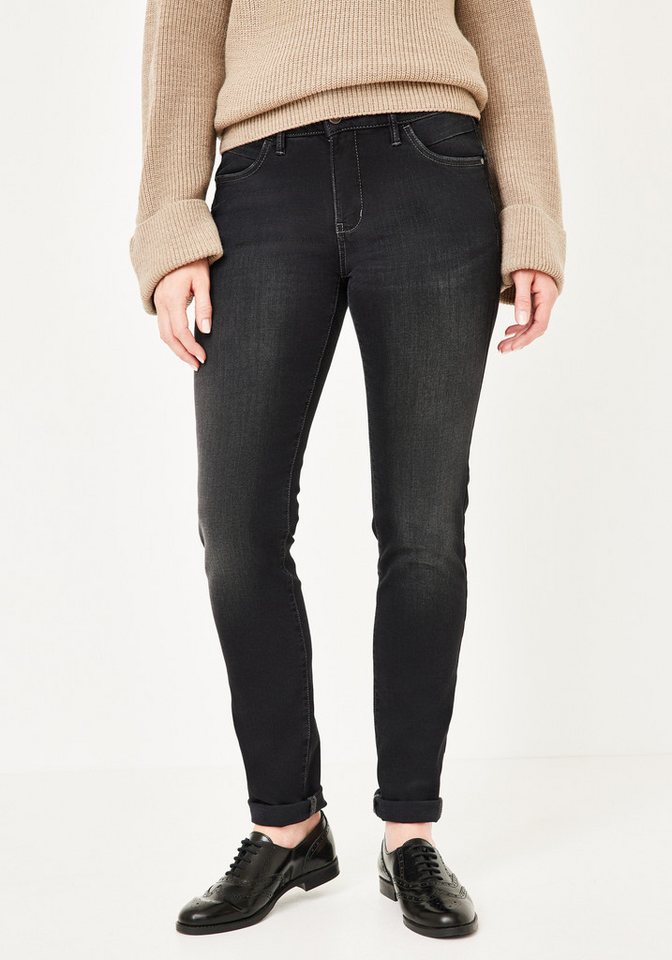 Paddock's Skinny-fit-Jeans LUCY Schwarze Röhrenjeans mit Stretch von Paddock's