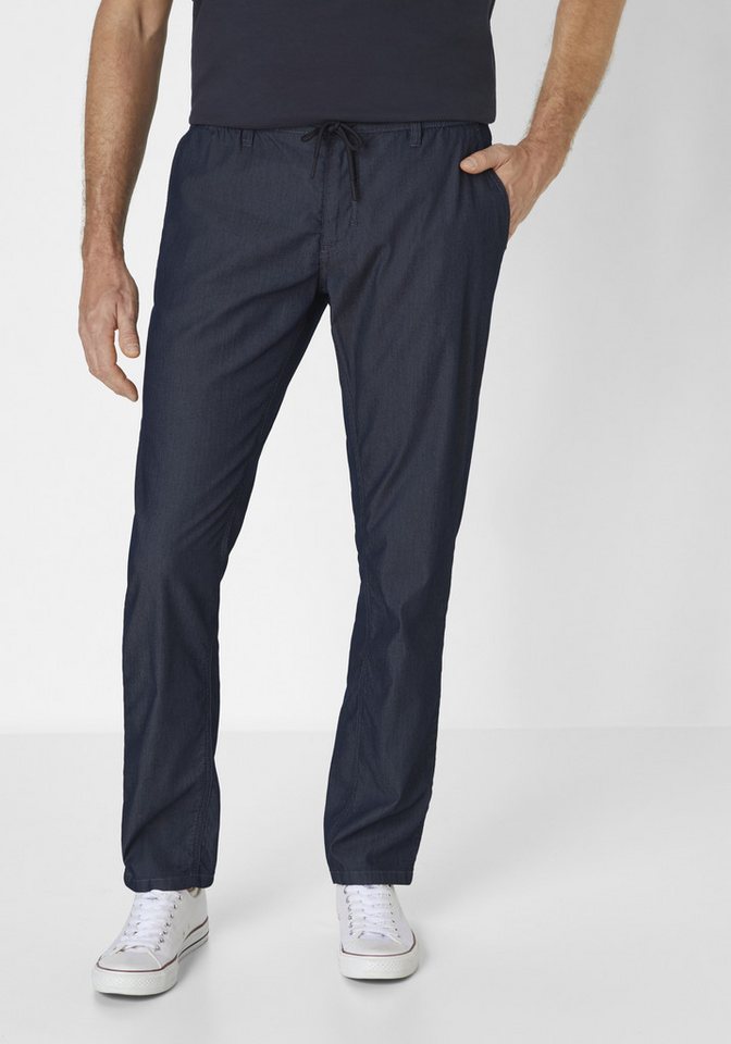 Paddock's Stoffhose YORK Relaxed Fit Stoffhose mit fineliner Streifen und Kordelzug von Paddock's