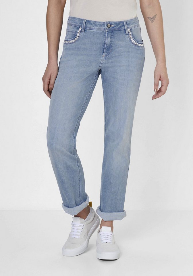 Paddock's Straight-Jeans LARA Straight Fit Jeans für Damen mit Motion & Comfort Stretch von Paddock's