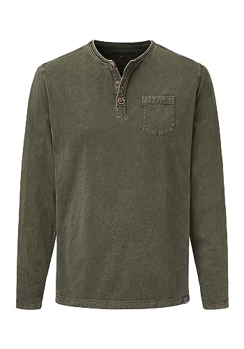 Henley Langarmshirt mit Knöpfen von Paddocks