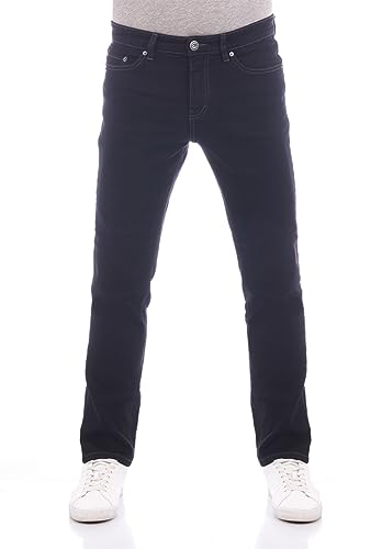 Paddocks Herren Jeans Ranger Pipe Slim Fit Jeanshose Hose Denim Stretch Baumwolle Blau w34, Größe:34W / 34L, Farbe:Night Black (1219) von Paddocks