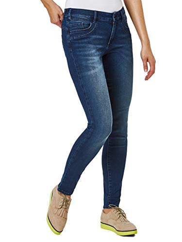 Paddocks`s Damen Jeans Lucy - Slim Fit - Blau - Blue Dark Stone, Größe:W 26 L 32, Farbauswahl:Blue Dark Stone (4504) von Paddocks