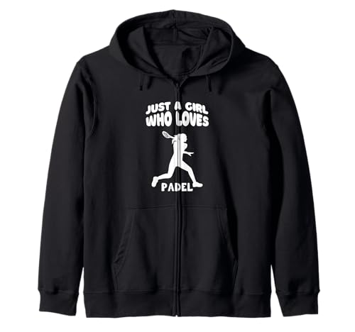 Just A Girl Who Loves Padel Padel für Frauen Kapuzenjacke von Padel Girl Padel For Women