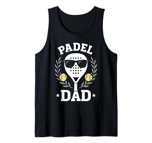 Herren Padel Tennis Dad Papa Tank Top von Padel Tennis Geschenk