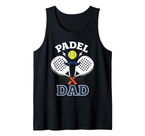 Herren Padel Tennis Dad Papa Tank Top von Padel Tennis Geschenk