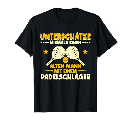Witziges Padel Männer Padelspieler Padelschläger T-Shirt von Padel Tshirt