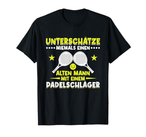 Padelspieler Padelsport Papa Padel Tennis Männer T-Shirt von Padelspieler Shirts
