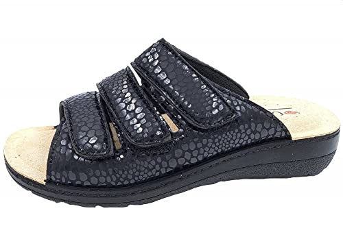 OrtoMed Damen Pantolette Klettverschluss weit geschnitten, EU 37 von Padero