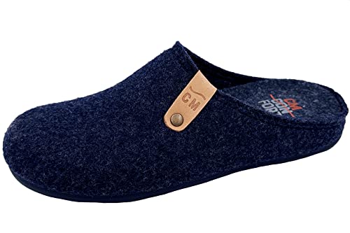 Padero Herren Filzpantoffel Hausschuhe Filz mit loser Einlage, Dunkelblau, EU 41 von Padero