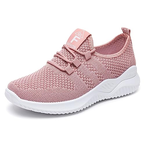 PADGENE Laufschuhe mit Kissen, Damen, Laufschuhe, Reisen, lässig, Turnschuhe, Laufen, Fitnessstudio, Fitness, Sportschuhe, modisch, im Freien, D Rosa., 40 EU von Padgene