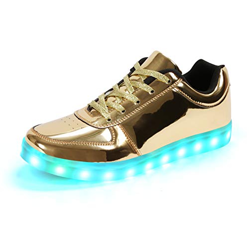 Padgene Herren Damen Leuchtende Blinkende Turnschuhe LED Leuchten Schuhe USB Aufladen Schnürer Schuhe von Padgene