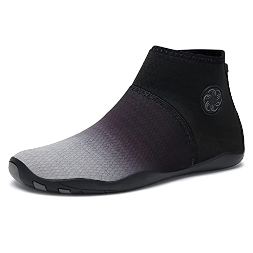 Padgene Wasserschuhe für Männer und Frauen Schnelltrocknende Wasserschuhe Unisex zum Schwimmen, Yoga, Strand, Laufen, Schnorcheln, Surfen, Tauchen, B060-Grau, 40 EU von Padgene