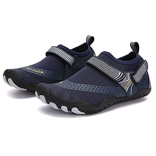 Padgene Wasserschuhe für Männer und Frauen Schnelltrocknende Wasserschuhe Unisex zum Schwimmen, Yoga, Strand, Laufen, Schnorcheln, Surfen, Tauchen, Blau A021, 38 EU von Padgene