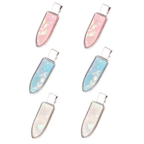 Padorul 6 x faltenfreie Haarspangen, rutschfeste Griff-Clips für Frauen und Mädchen, Haarstyling, Make-up-Anwendung, Pony und Pony-Styling – Rosa, Blau, Weiß Padorul 6 x faltenfreie Haarspangen, rutschfeste Griff-Clips für Frauen und Mädchen, Haarstyling, Make-up-Anwendung, Pony und Pony-Styling – Rosa, Blau, Weiß von Padorul