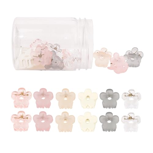 Padorul Kleine Blumen-Haarklammern, rutschfest, für Damen, 12 Stück, mehrfarbig, niedlich, Mini-Blume, Kunststoff-Haarnadeln, Zubehör für den täglichen Gebrauch Padorul Kleine Blumen-Haarklammern, rutschfest, für Damen, 12 Stück, mehrfarbig, niedlich, Mini-Blume, Kunststoff-Haarnadeln, Zubehör für den täglichen Gebrauch von Padorul