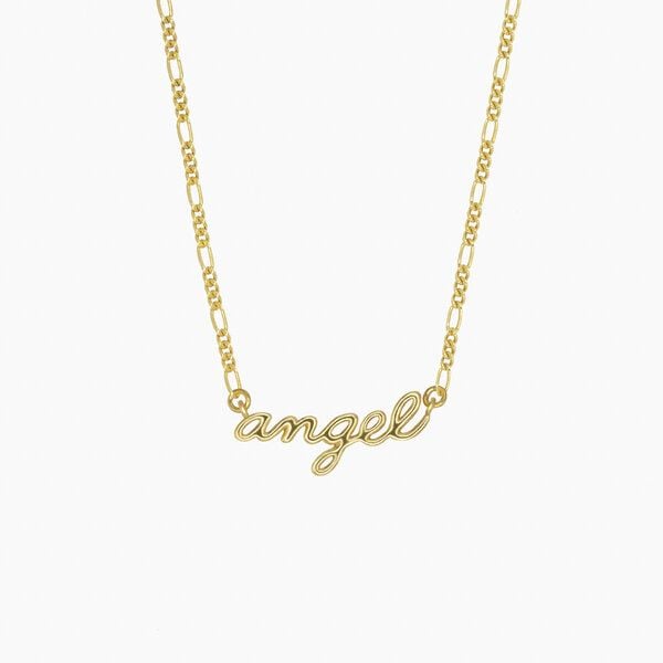 Paeoni Colors Angel-Halskette aus 18k Gold Vermeil, 925 Sterling Silber Paeoni Colors Angel-Halskette aus 18k Gold Vermeil, 925 Sterling Silber von Paeoni Colors