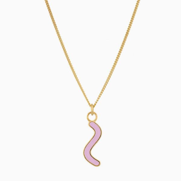 Paeoni Colors Halskette mit Curvy-Anhänger aus 18k Gold Vermeil, 925 Sterling Silber Paeoni Colors Halskette mit Curvy-Anhänger aus 18k Gold Vermeil, 925 Sterling Silber von Paeoni Colors