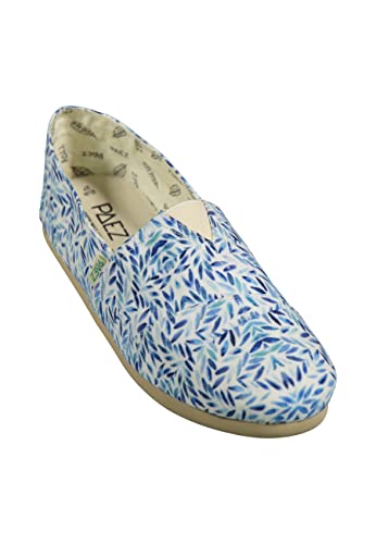 Paez Damen Classic Print Tea Leaf Espadrilles, Azul, 34 EU von Paez