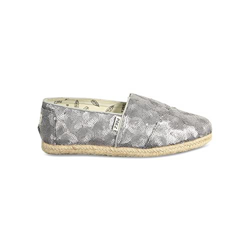 Paez Damen Pailletten Espadrilles, Silber, 33.5 EU von Paez