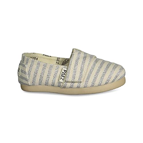 Paez Jungen Unisex Kinder Surfy Lurex Espadrilles, blau, 22 EU von Paez