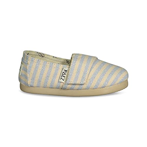 Paez Jungen Unisex Kinder Surfy Lurex Espadrilles, blau, 24 EU von Paez