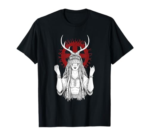 Heilhemd für Mädchen aus der nordischen Schamanin T-Shirt von Pagan healing tee shaman for viking lovers apparel