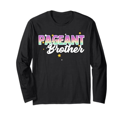 Schönheitswettbewerb für Kinder mit Glitzer Langarmshirt von Pageant Shirts NYC