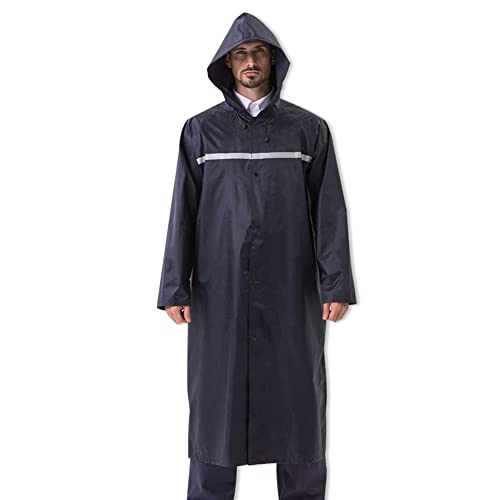 Pahajim Wasserdicht Regenponcho für Erwachsene Lang Regenmantel Damen Regenjacke Herren Atmungsaktiv Regencape mit Reißverschluss und Reflektierend Wiederverwendbar Rain Poncho für Outdoor von Pahajim