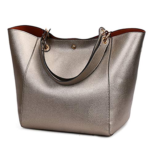 Pahajim Henkeltaschen Desigual Handtasche Damen Ledertasche Damen Shopper Damen Groß Tote Schultertaschen Kunstleder Wasserdichte Tasche Umhängetasche Geschenk Für Frauen(Bronze) von Pahajim