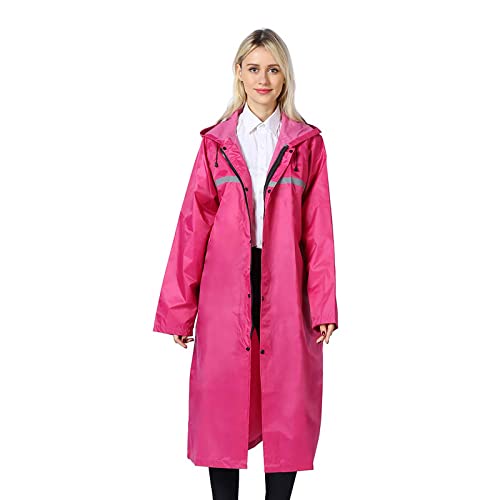 Pahajim Adult Lang Regenponcho Wiederverwendbarer Ripstop Regenjacke mit Verstellbarer Kapuze Leichte Wasserdichte Regenmantel Fahrrad Poncho Wasserdichte Jacke für Herren Damen Regenmantel von Pahajim