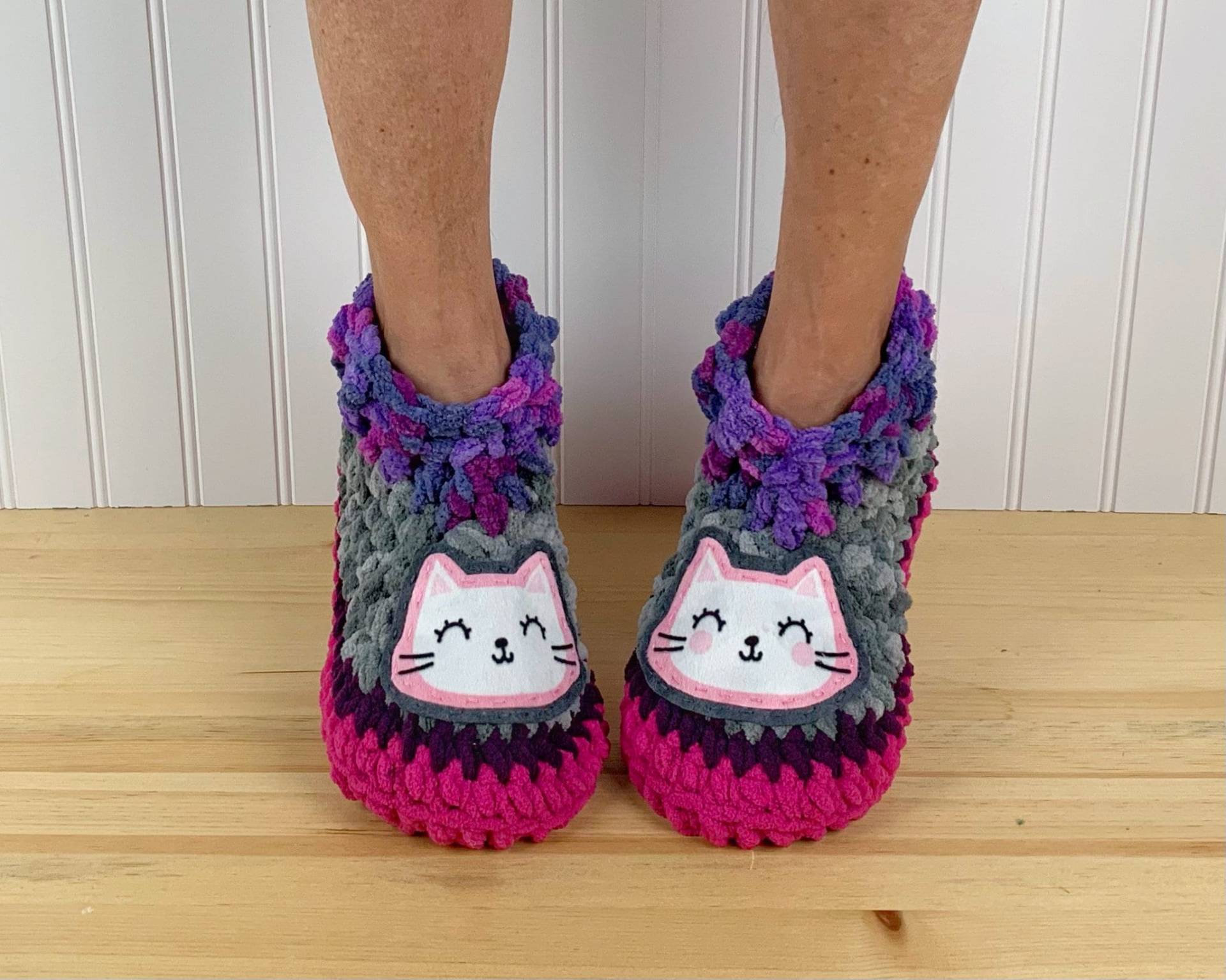 Süße Cosy Katzenhausschuhe - Bequeme Chenille-Pantoffel-Socken Hygge-Hausschuhe Get-Well-Care-Paket Neurpathie Crps Fußschmerzlinderung Süße Cosy Katzenhausschuhe - Bequeme Chenille-Pantoffel-Socken Hygge-Hausschuhe Get-Well-Care-Paket Neurpathie Crps Fußschmerzlinderung von PahhhsSlipperShop