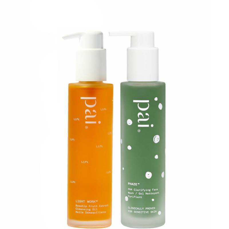 Pai Skincare Double Cleanse Duo - Light Work Rosehip Cleansing Oil 100ml and Phaze Rebalancing PHA Cleanser 100ml von Pai