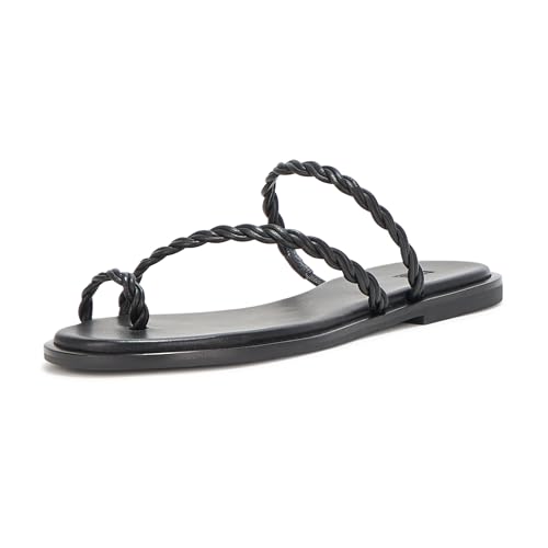 PAIGE Damen Allegra Flat Flache Sandale, Schwarz, 38.5 EU PAIGE Damen Allegra Flat Flache Sandale, Schwarz, 38.5 EU von Paige