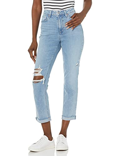 PAIGE Damen High Rise Brigitte Raw Hem Cuf Jeans, Cori zerstört, 32 von Paige