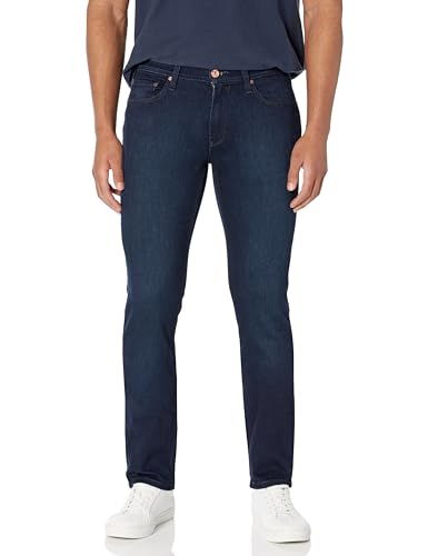 PAIGE Herren Federal Transcend Vintage Slim Straight Fit Jeans, Schwartz, 46 von Paige