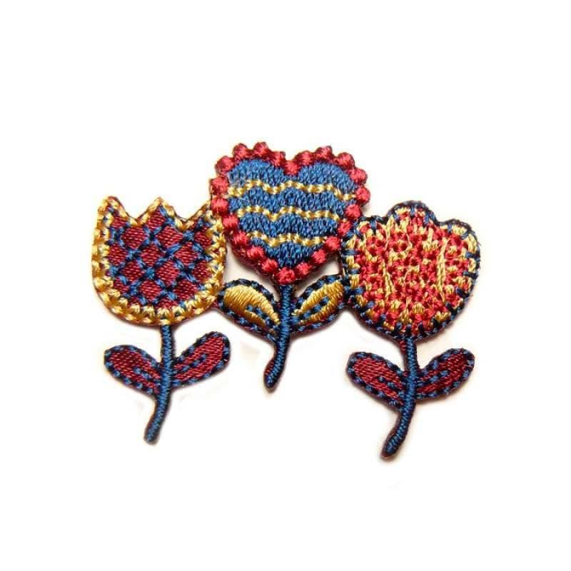 Bügelmotiv Blumen Ca. 3x4 cm Bügelmotiv Blumen Ca. 3x4 cm von PaillettenshopDE