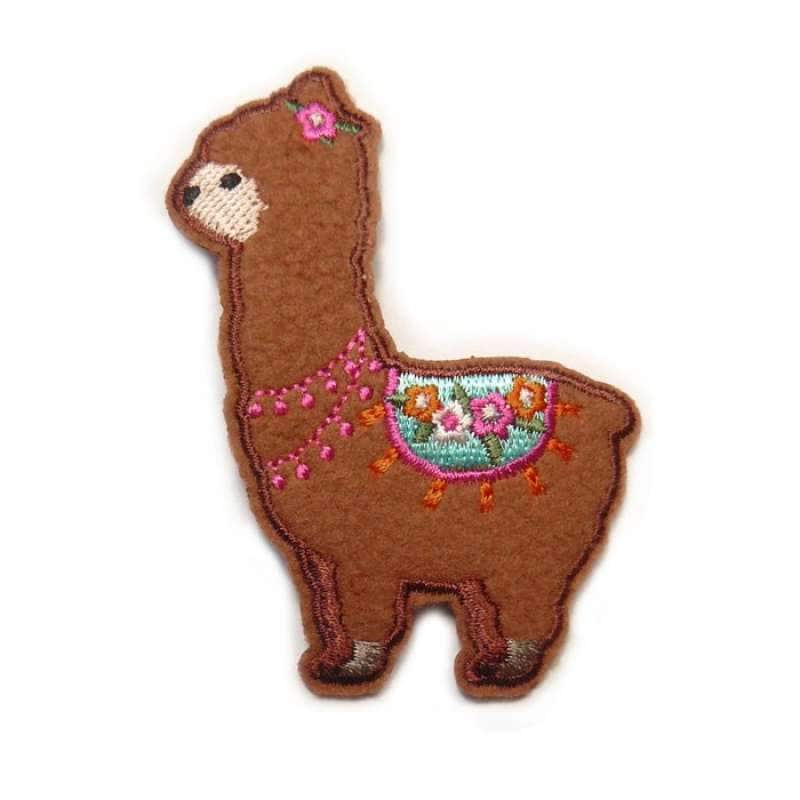 Bügelmotiv "Lama" Flausch Ca. 5, 5 X 7, 5cm Bügelmotiv "Lama" Flausch Ca. 5, 5 X 7, 5cm von PaillettenshopDE