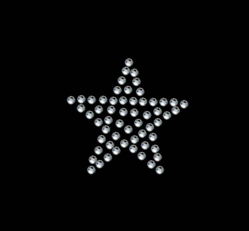 Strassmotiv Kleiner Stern 2, 8x3, 8cm Strassmotiv Kleiner Stern 2, 8x3, 8cm von PaillettenshopDE