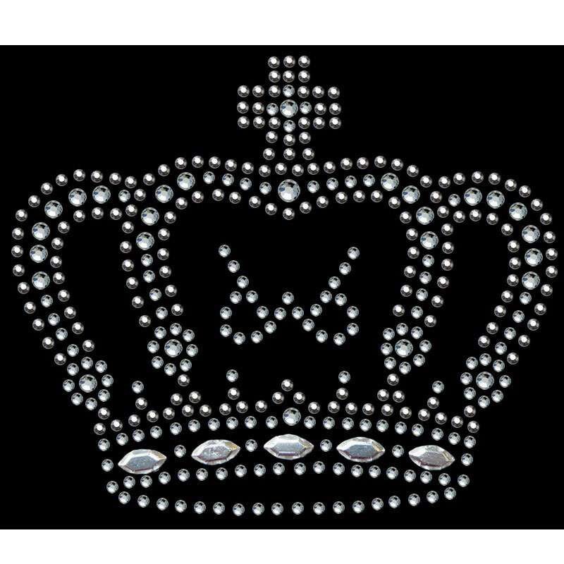 strass-/Nietenmotiv Krone 9x7, 5 cm strass-/Nietenmotiv Krone 9x7, 5 cm von PaillettenshopDE